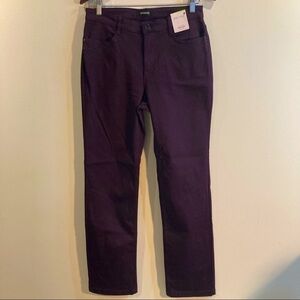 PER UNA Sz 12 Roma  Rise Straight Luxe Feel Rhinestone Embellished Jeans